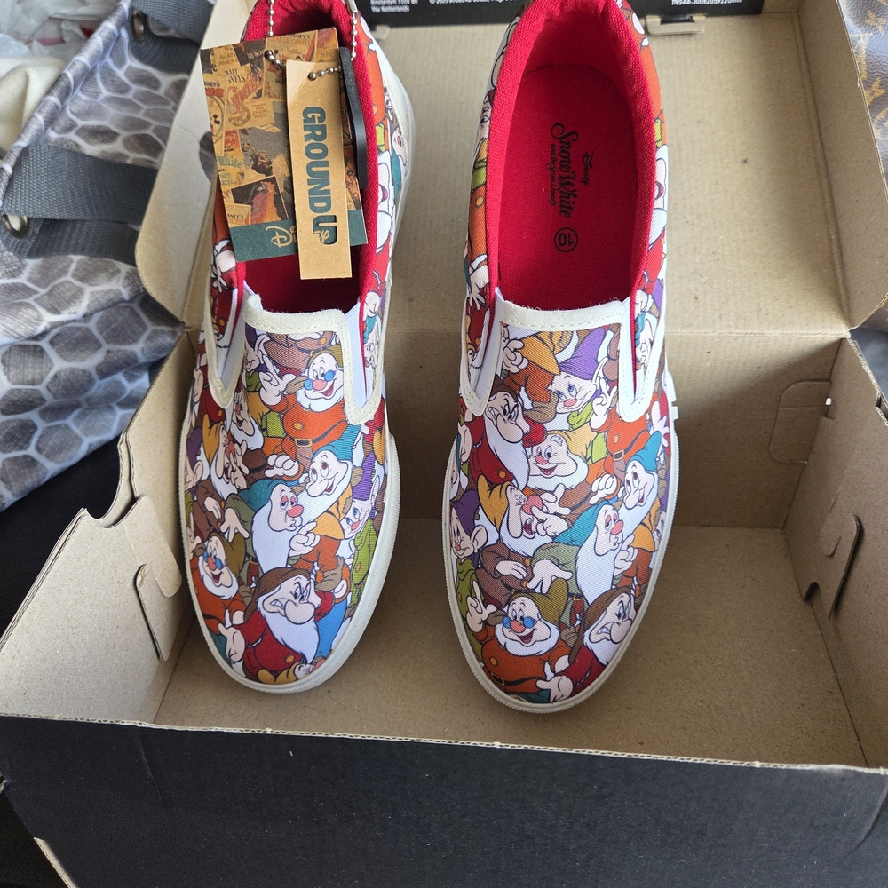 Disney Ground-Up Collab Colorful Slip-On Shoes